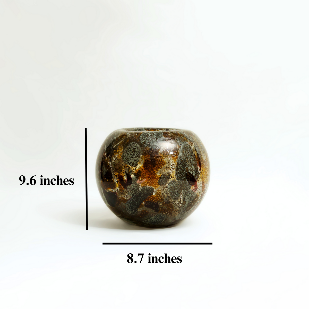 Nebula: Multicolour Tinted Minimalistic Reflective Glass Vase - A Cosmic Explosion