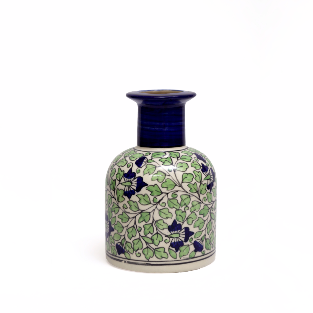 Noor-e-Barg Guldasta: A Testament of Mughal Artistry in Hand Painted Ceramic Vase