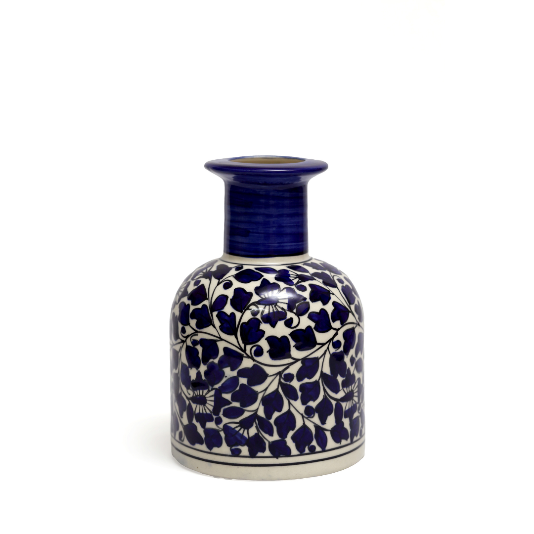 Noor-e-Barg Guldasta: A Testament of Mughal Artistry in Hand Painted Ceramic Vase