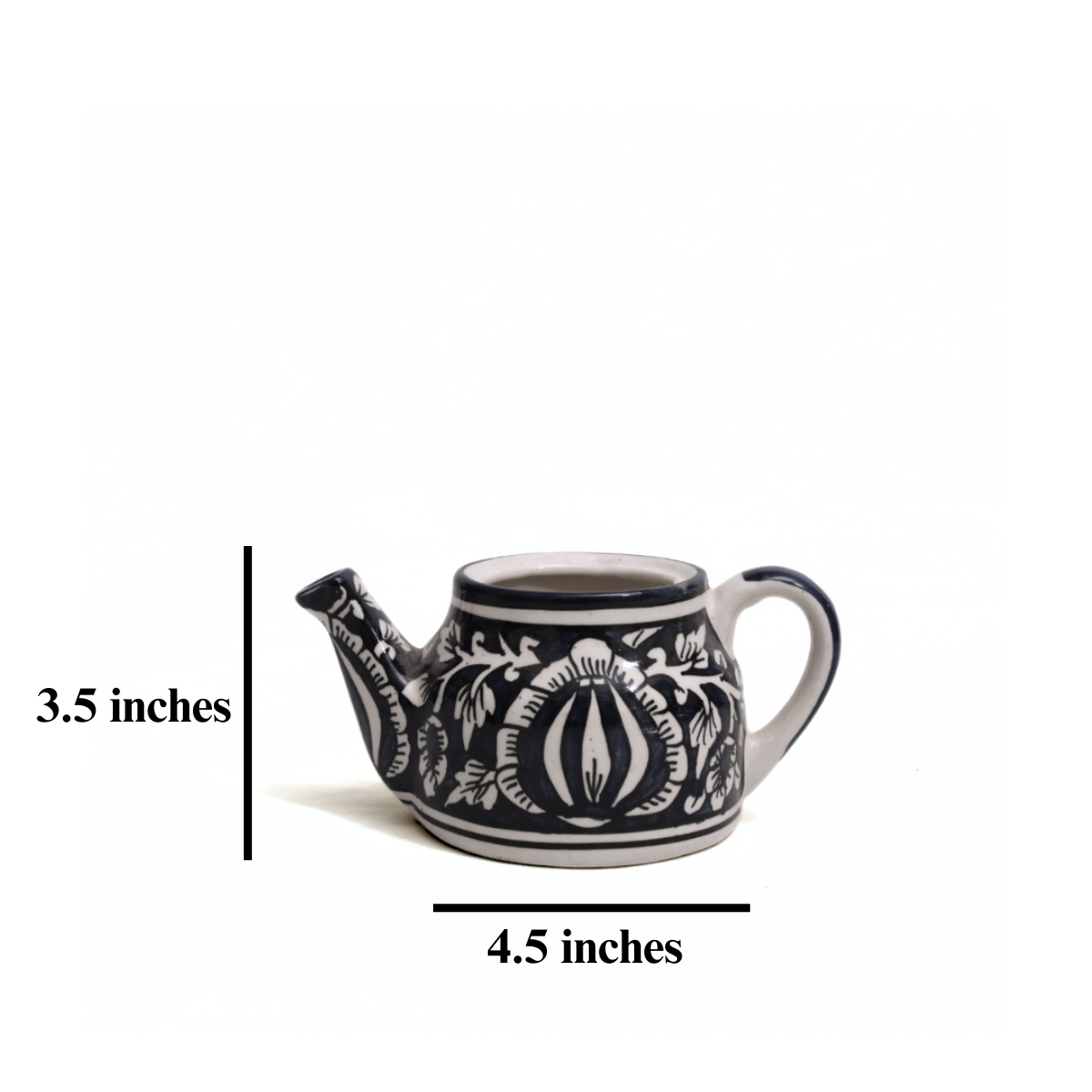 Ketli: Stylish Jaipur Pottery Small Table Top Pot in Ceramic