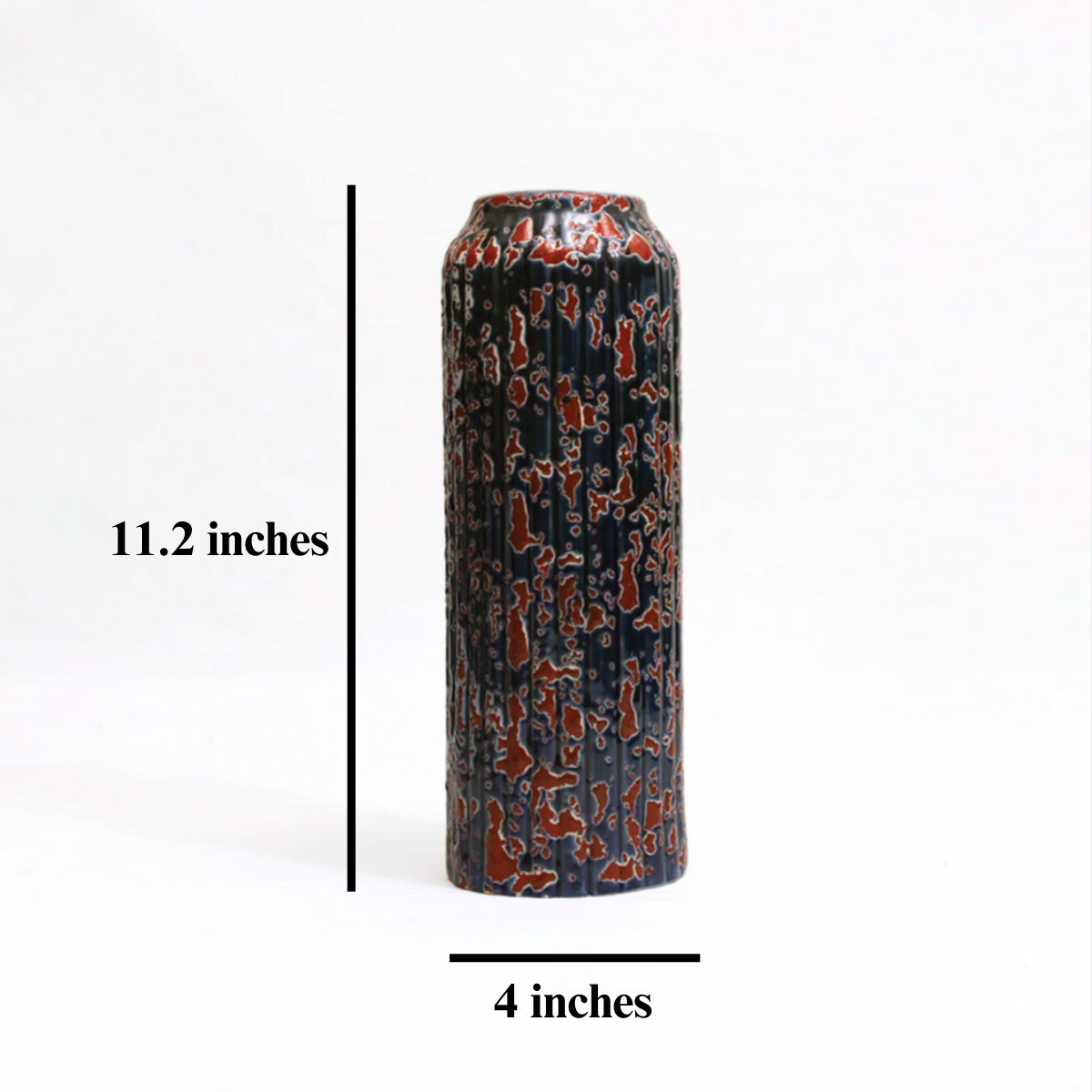 Twilight Bloom Ceramic Vase: An Abstract Symphony of Dusk and Dawn.