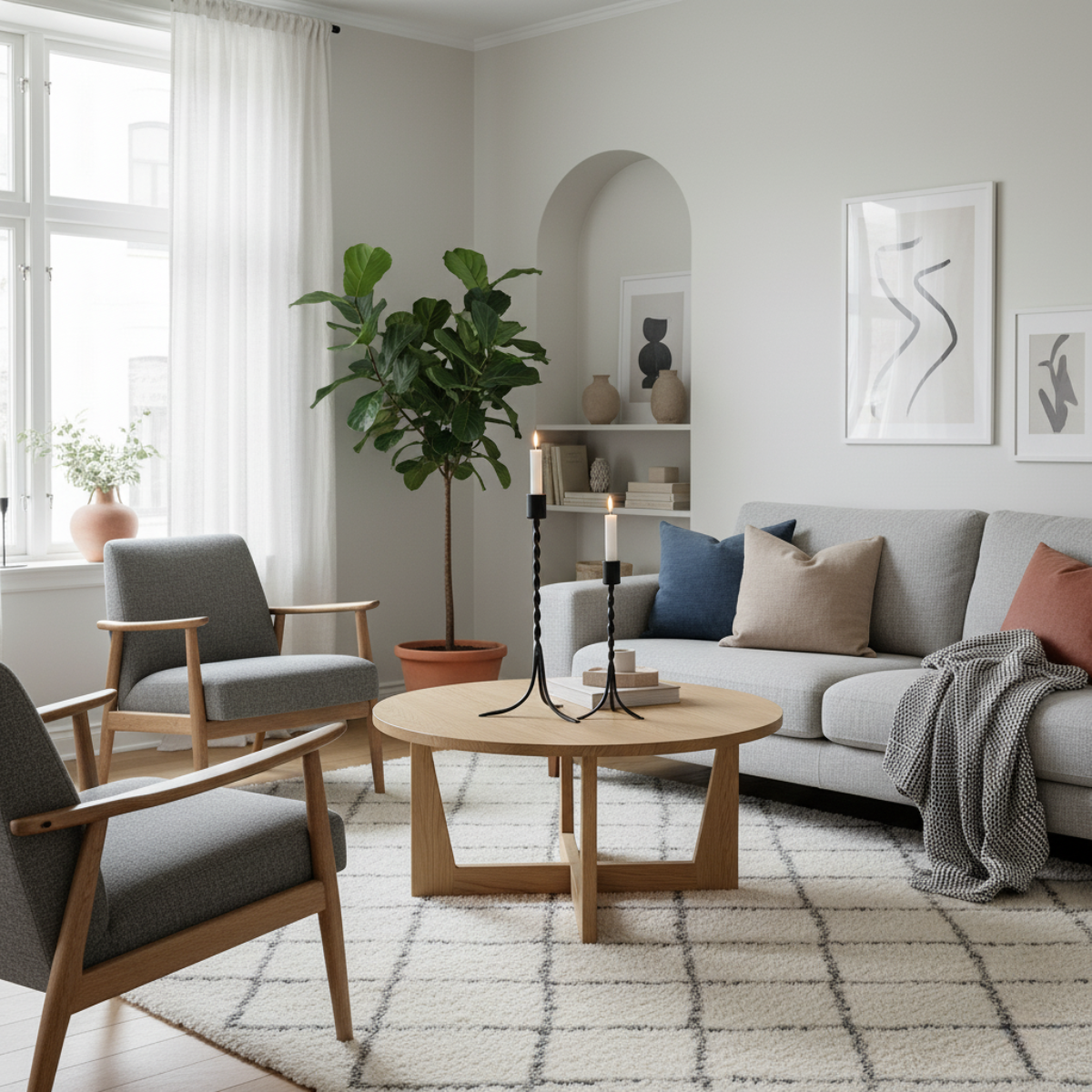 Ebon Spire – Twisted Metal Candle Holder Set (Set of 2)