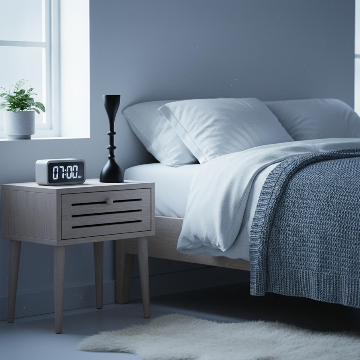 Formé Lumina – Classic Spindle Candle Holder in Midnight Hue (Small)