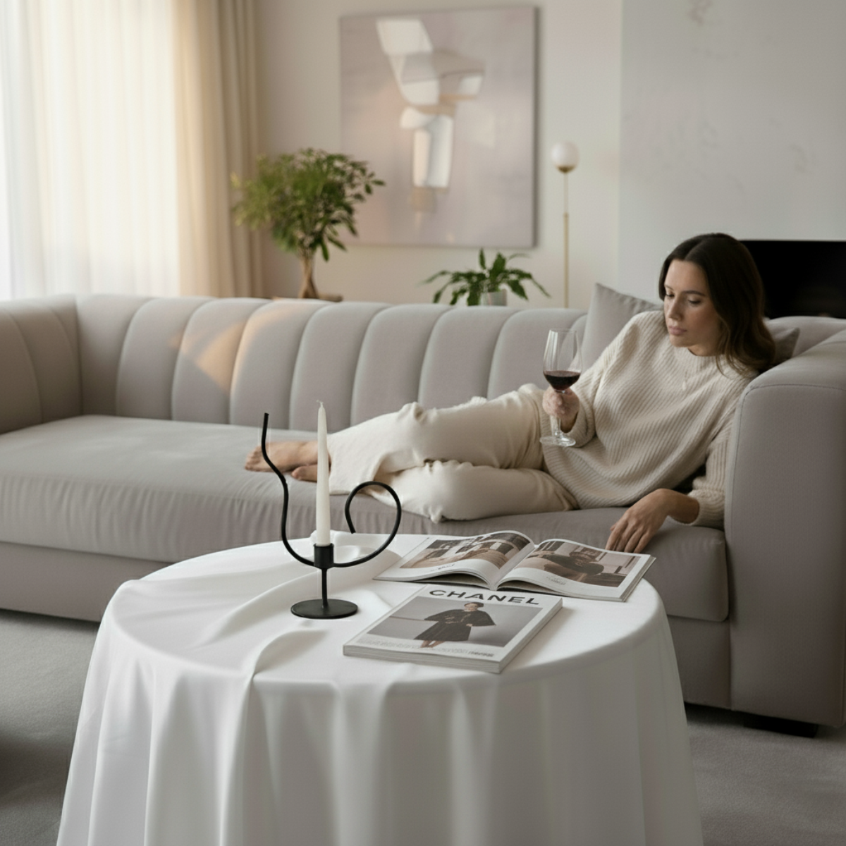 Geste Artistique Lumina – Modern Calligraphy Design Candle Holder