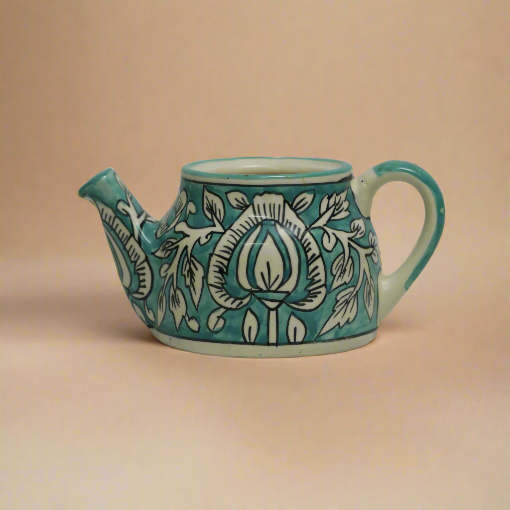 Ketli: Stylish Jaipur Pottery Small Table Top Pot in Ceramic