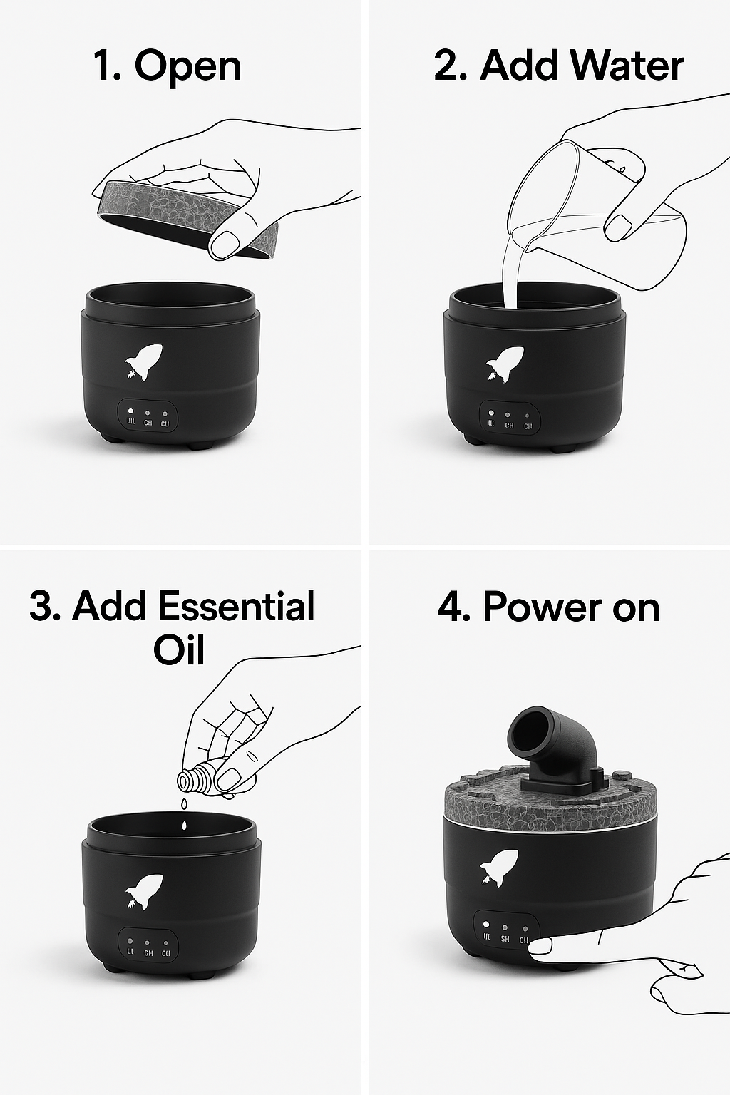 Cloud Cannon Diffuser – Elegant Diffuser with Bold Mist Rings