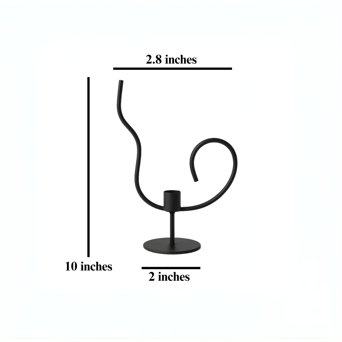 Geste Artistique Lumina – Modern Calligraphy Design Candle Holder