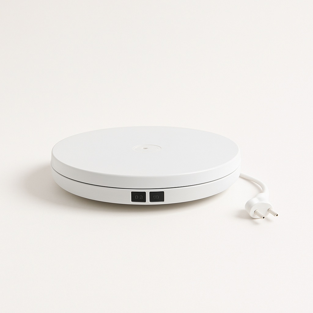 Premium Rotating Display Base for Parametric Sculptures – Sleek White Finish