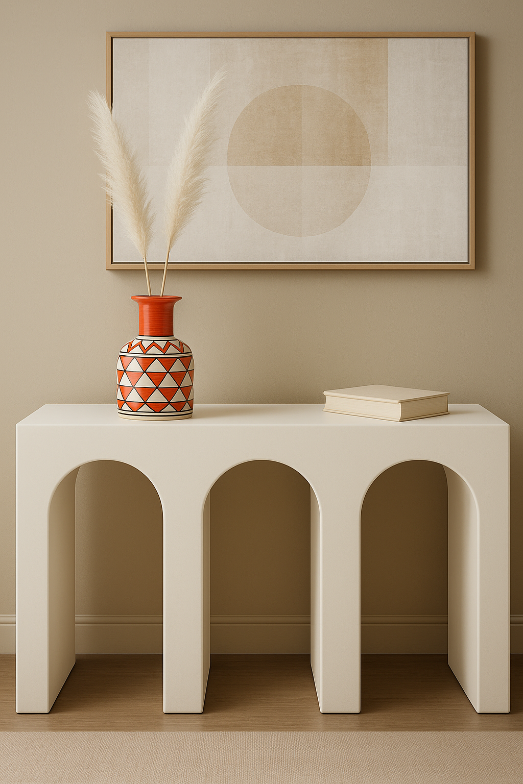 Ruby: A Crimson Jaipur Pottery Hand Painted Ceramic Vase