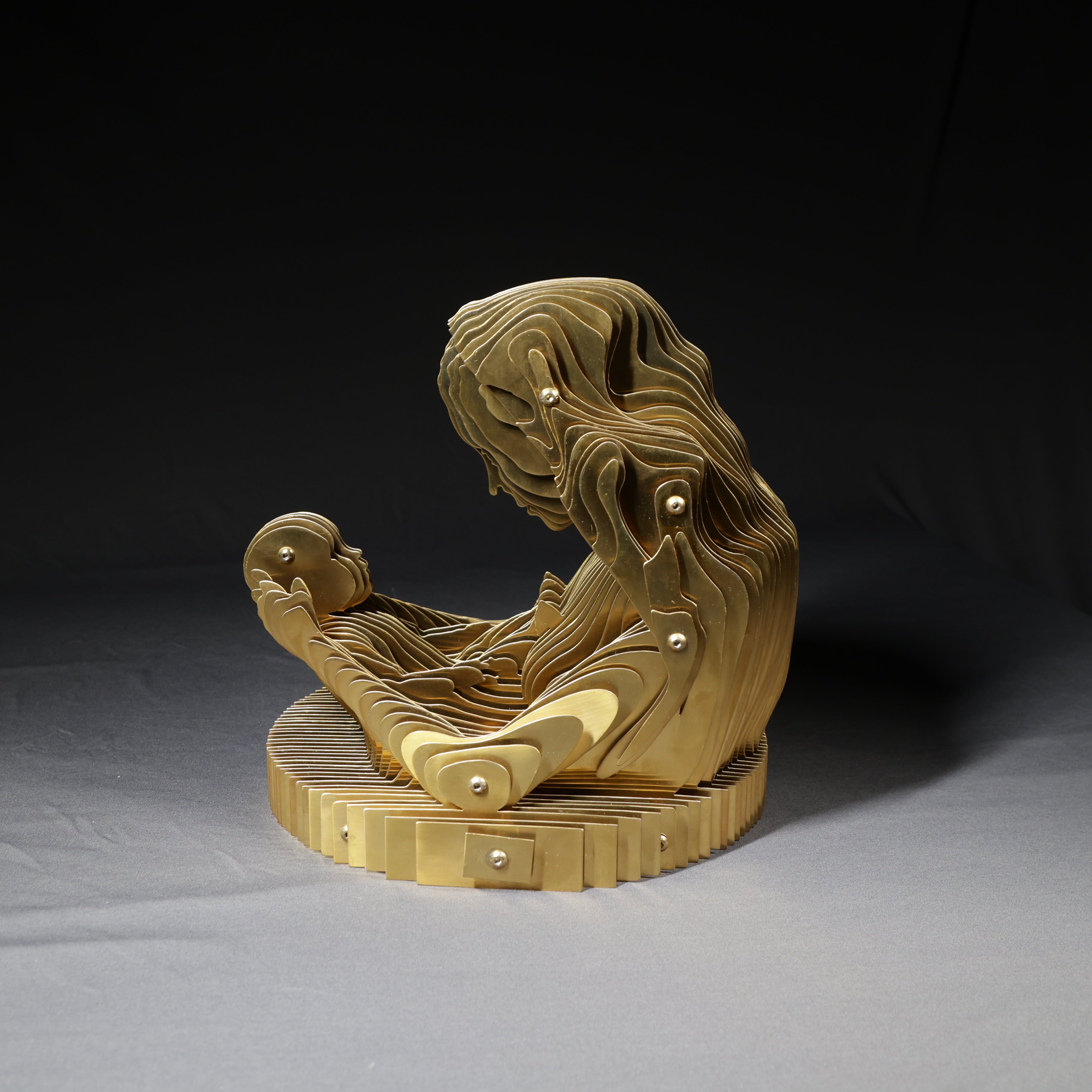 Maa - Heartfelt Alloy Sculpture