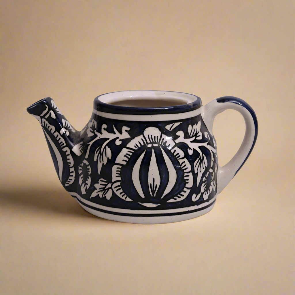 Ketli: Stylish Jaipur Pottery Small Table Top Pot in Ceramic