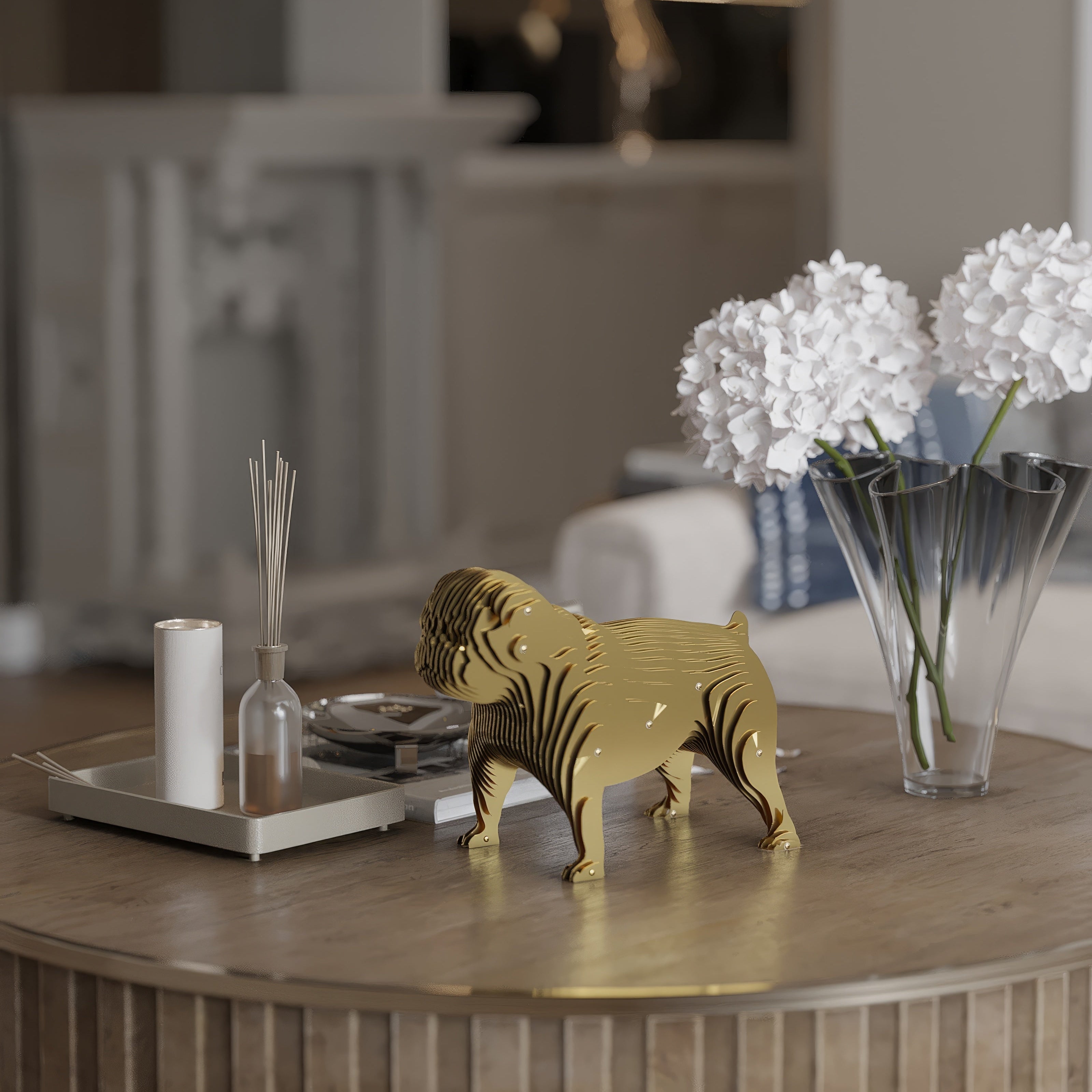 Leo - Dynamic Polished Alloy Sculpture