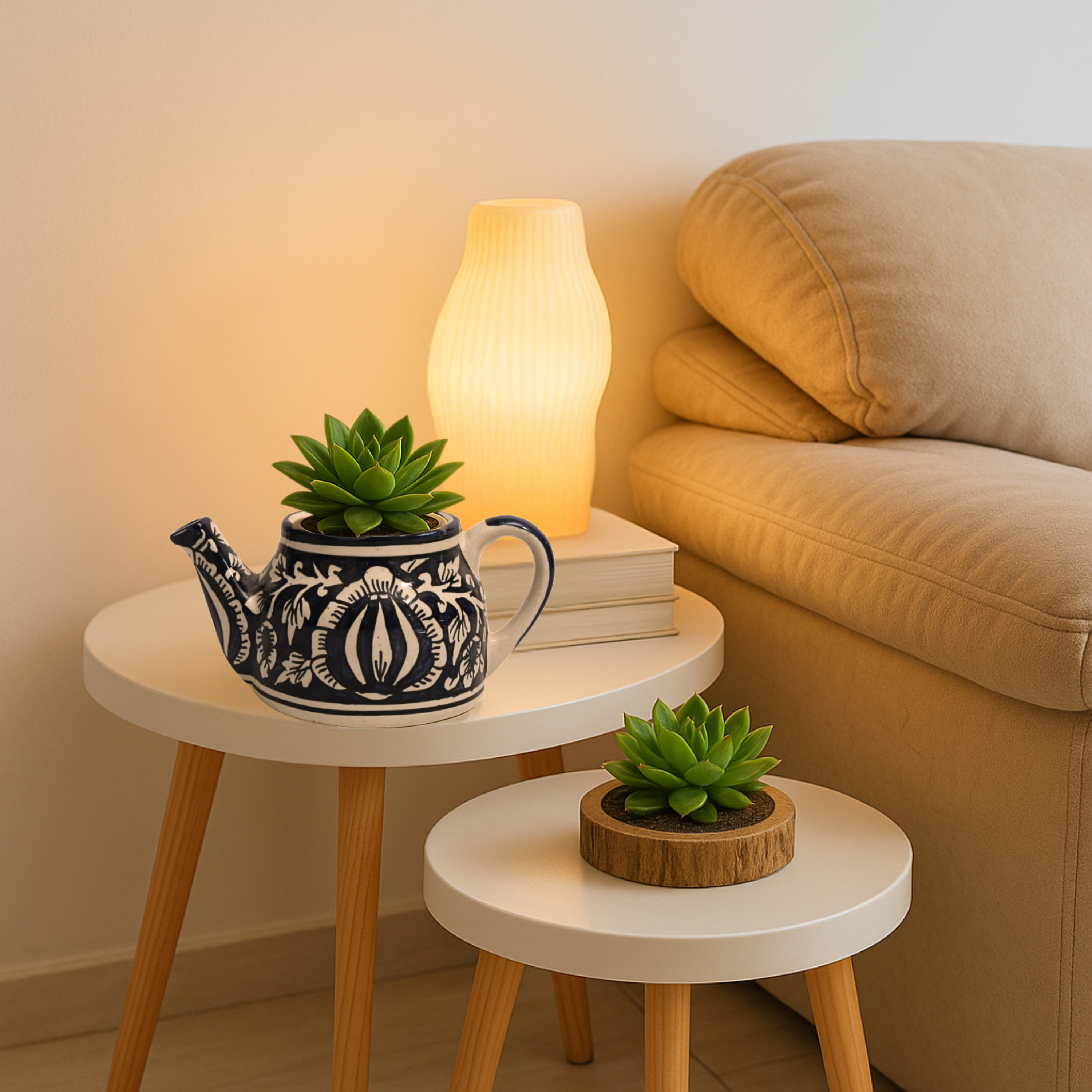 Ketli: Stylish Jaipur Pottery Small Table Top Pot in Ceramic