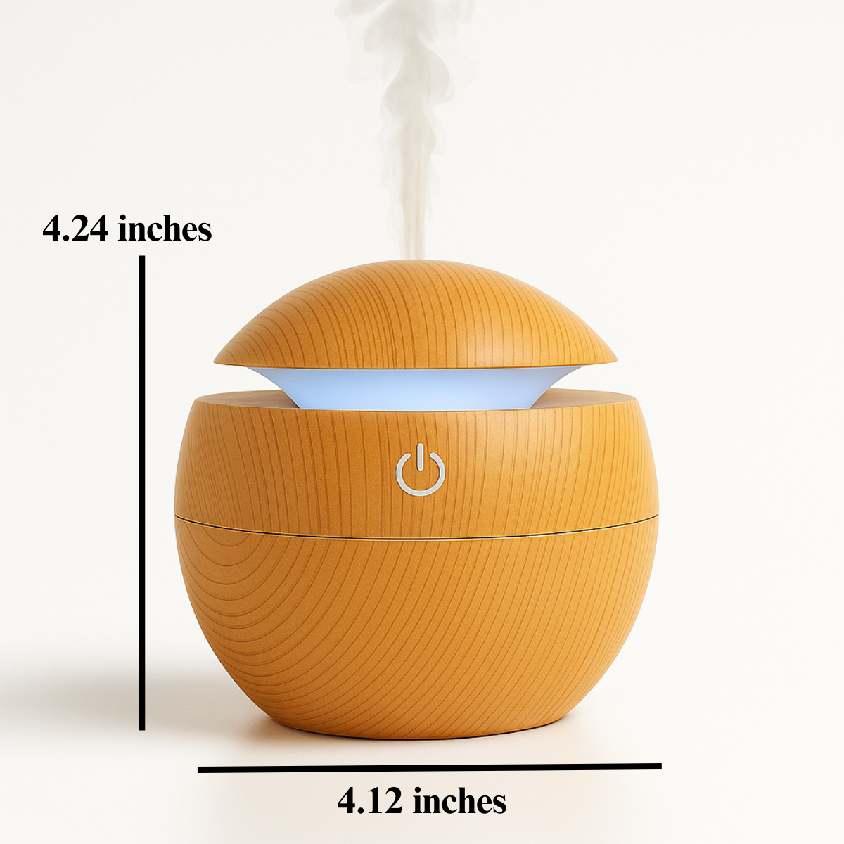 Zenwood Aura Diffuser – Nature's Calm, Illuminated by Light