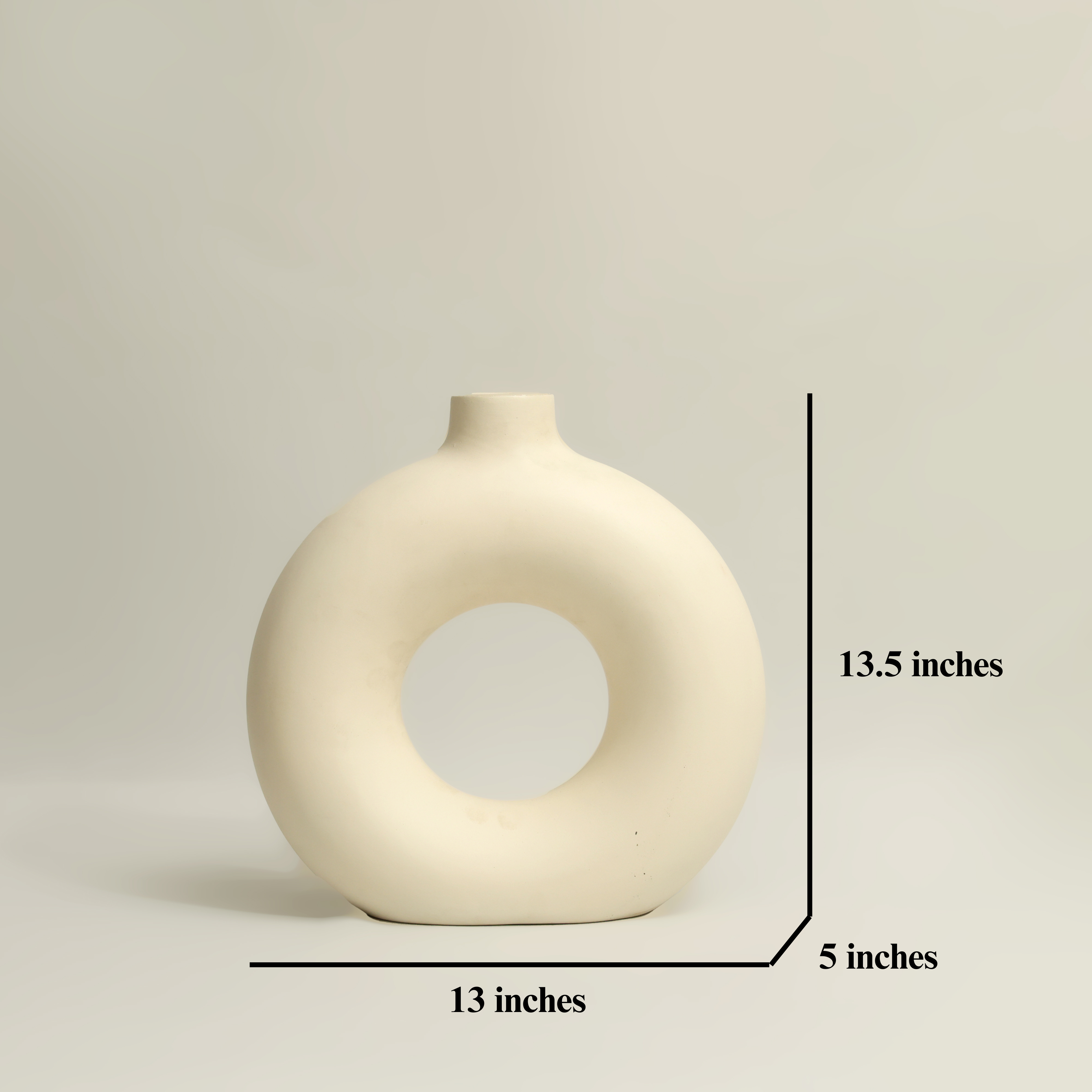 Vista Ceramic Vase: A Handcrafted Study in Modernist Serenity.