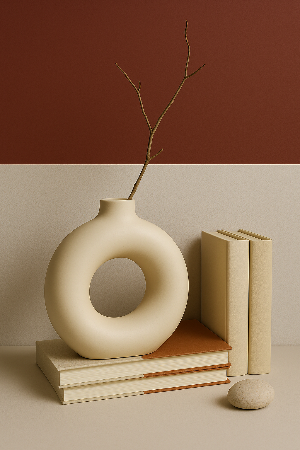 Vista Ceramic Vase: A Handcrafted Study in Modernist Serenity.