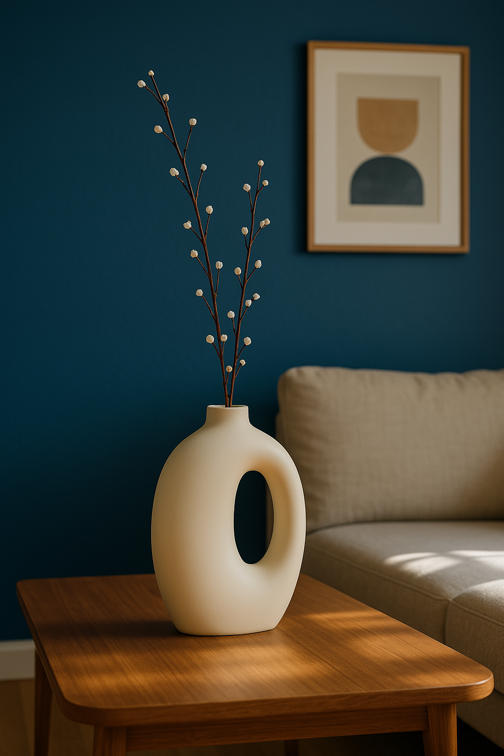 Haven Ceramic Vase: A Sanctuary of Modern Simplicity