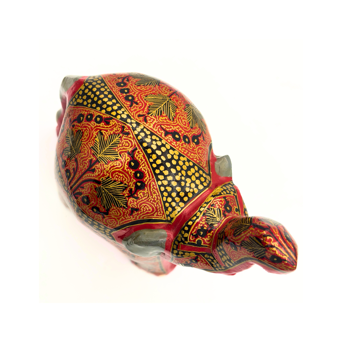 Sindoor: Mehraab-e-Gul Elephant Medium- The Fiery Splendor of Kashmiri Craft